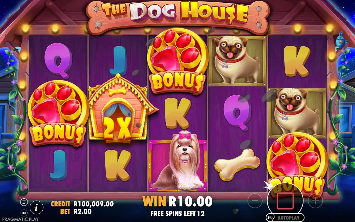 The Dog House free spins bonus gameplay