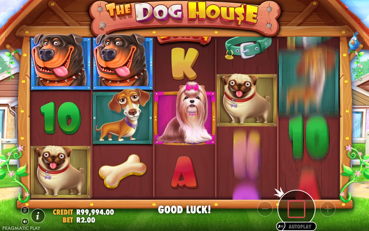 The Dog House paytable and symbols